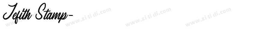 Jefith Stamp字体转换 Jefith Stamp字体转换
